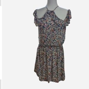 Pre-owned American Eagle Outfitters Floral Ruffle Mini Dress